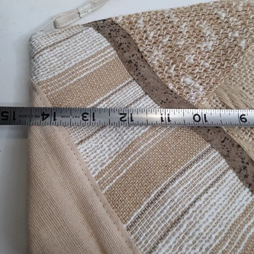 Vintage Dover Beige Patchwork Nature/BOHO Style Women's Clutch